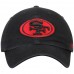 Men's San Francisco 49ers '47 Black Clean Up Adjustable Hat 2427408